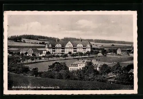 AK Wiesenburg i. Sa., Blick auf die Bezirksheim-Wiesen