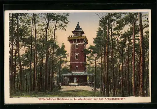 AK Woltersdorf, Aussichtsturm auf den Kranichbergen