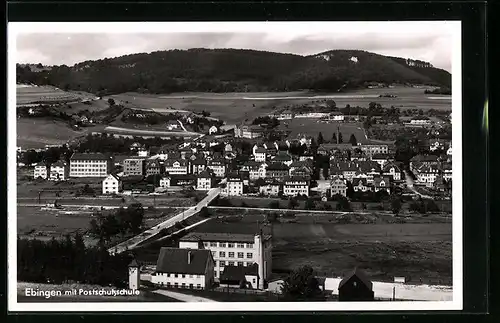 AK Ebingen, Gesamtansicht mit Postschutzschule