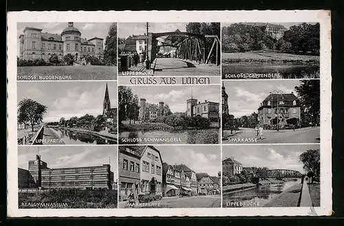 AK Lünen, Schloss Cappenberg, Sparkasse, Marktplatz, Realgymnasium