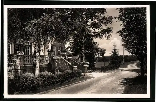 AK Nürtingen /Wttbg., NSLB Gauschulungslager Jungborn Nürtingen mit Strasse