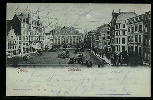 AK Bonn, Partie am Marktplatz