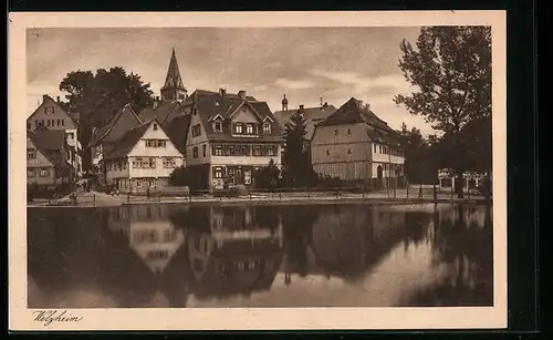 AK Welzheim, Ortspartie am Feuersee