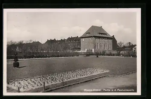 AK Wanne-Eickel, Partie an der Pauluskapelle