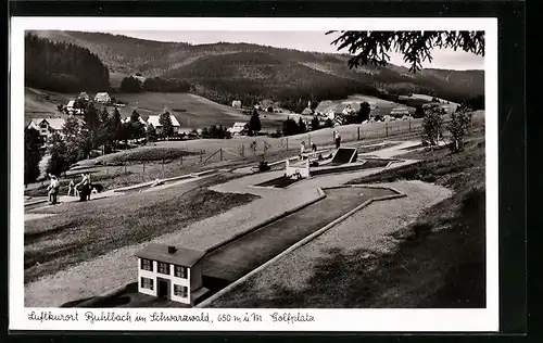 AK Frielendorf-Buhlbach im Schwarzwald, Mini-Golf-Platz mit Kunden