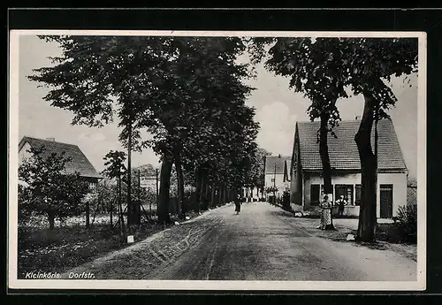 AK Kleinköris, Dorfstrasse mit Waldkolonie