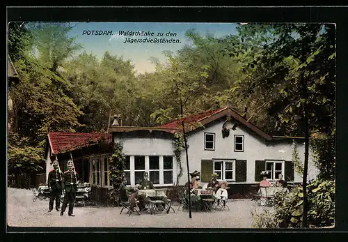 AK Potsdam, Gasthaus Waldschänke zu den Jägerschiessständen