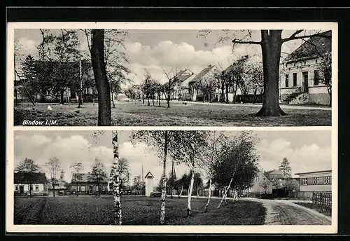 AK Bindow i. M., Ortspartie, Strassenpartie