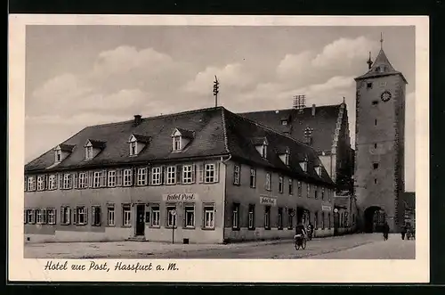 AK Hassfurt a. M., Hotel zur Post
