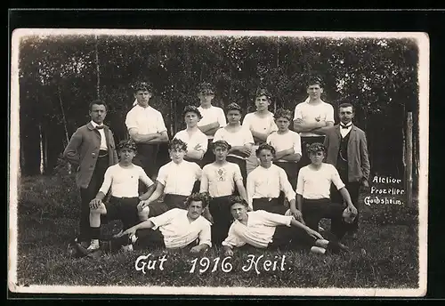 Foto-AK Gochsheim, Turnverein 1916