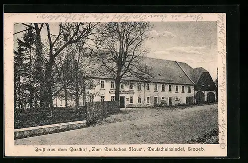 AK Deutscheinsiedel /Erzgeb., Gasthof Zum Deutschen Haus