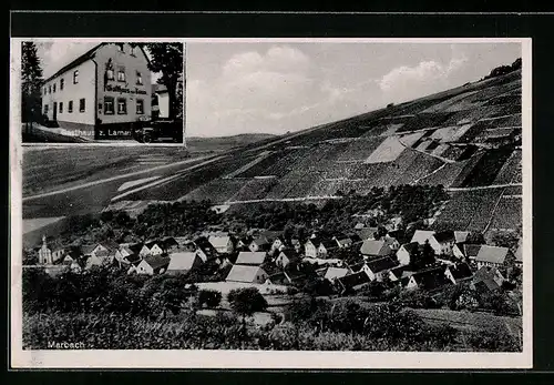 AK Marbach, Gasthaus zum Lamm, Teilansicht