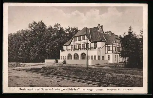 AK Dünsen bei Harpstedt, Restaurant-Sommerfrische Waldfrieden H. Rogge