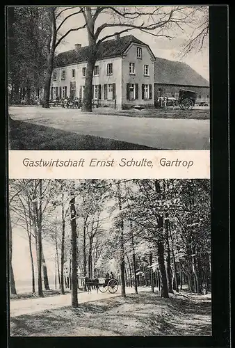 AK Gartrop, Gasthaus Ernst Schulte, Allee