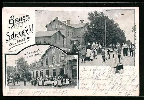 AK Schenefeld, Gasthaus Fuhlendorf, Schule