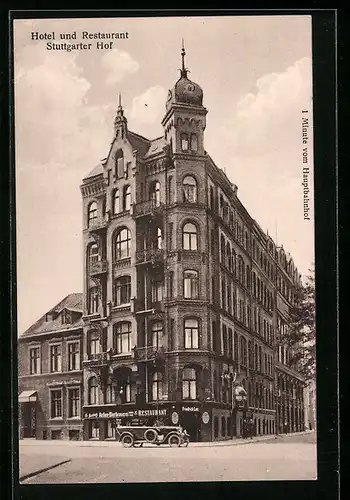 AK Hamburg, Hotel und Restaurant Stuttgarter Hof, Bremer Reihe 10