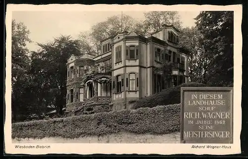 AK Wiesbaden-Biebrich, Rhein-Terrassen Hotel Nassau