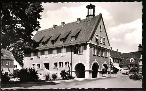 AK Oberlenningen /Kreis Nürtingen, Rathaus