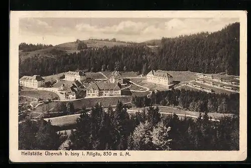 AK Überruh b. Isny /Allgäu, Heilstätte im Wald am Berg