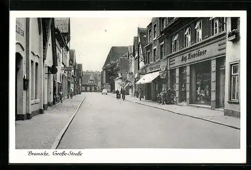 AK Bramsche, Blick auf die Grosse-Strasse