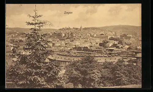AK Siegen, Teilansicht vom Berg