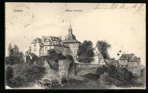 AK Siegen, Blick aufs Obere Schloss