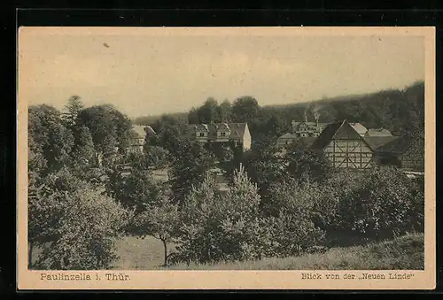 AK Paulinzella i. Thür., Blick von der Neuen Linde