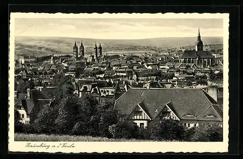 AK Naumburg /Saale, Teilansicht mit Kirchen