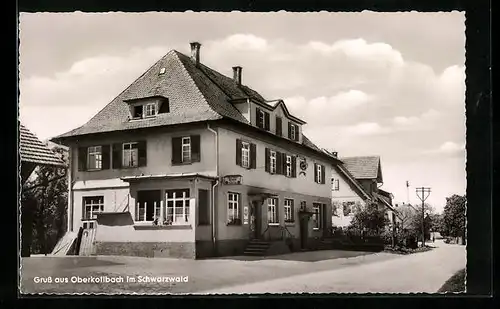 AK Oberkollbach /Schwarzwald, Pension und Bäckerei zum Hirsch