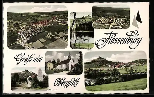 AK Flossenbürg, Ansichten auf und aus dem Ort