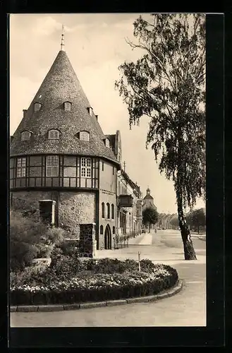 AK Treuenbrietzen, Grossstrasse mit Heimatsmuseum