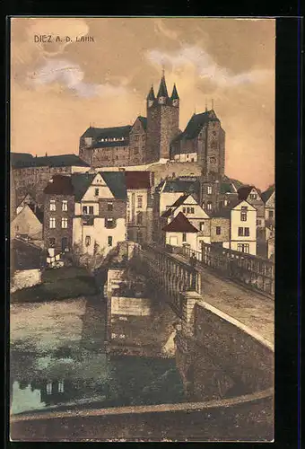 AK Diez a. d. Lahn, Blick auf das Schloss