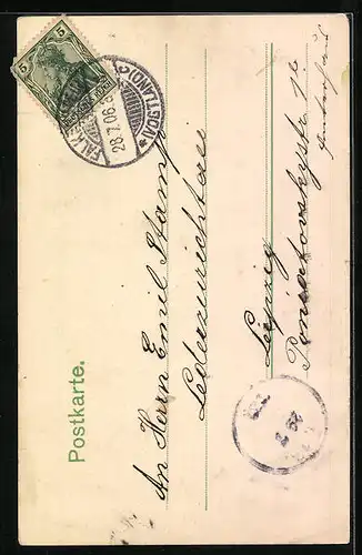 AK Falkenstein i. V., Blick auf den Siegel-Felsen