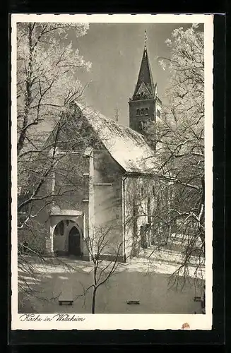 AK Welzheim, Kirche im Winter