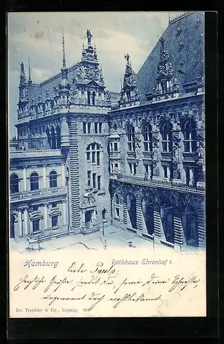 AK Hamburg, Rathaus Ehrenhof