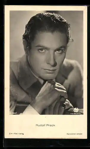 AK Schauspieler Rudolf Prack im Kostüm einer Filmrolle