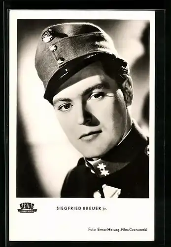 AK Schauspieler Siegfried Breuer jr. Portrait in Uniform