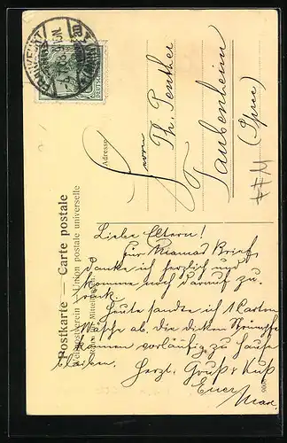 AK Frankfurt-Westend, Hauptpostamt und Oberpostdirektion