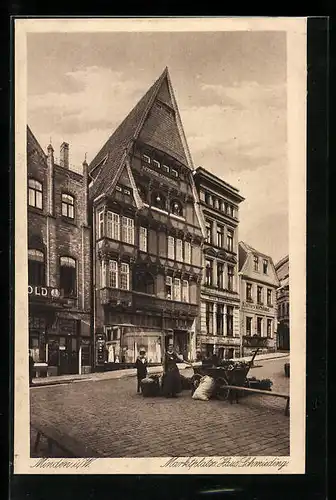 AK Minden i. W., Marktplatz Haus Schmieding