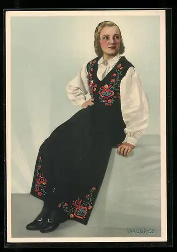 AK Valdres, Norwegische Tracht