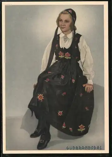 AK Gudbrandsdal, Norwegische Tracht