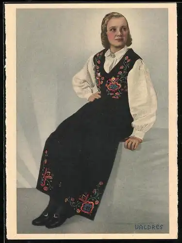 AK Valdres, Norwegische Tracht