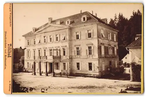 Fotografie Weingartshofer, Mödling, Ansicht Toblbad, Blick zum Directionshaus und Restaurant