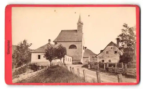 Fotografie Nicolaus Kuss, Mariazell, Ansicht Josefsberg, Partie an der Wallfahrtskirche hl. Josef