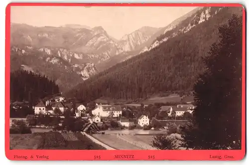 Fotografie Michael Jos. Lustig, Graz, Ansicht Mixnitz, Blick auf den Ort