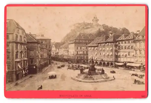 Fotografie Würthel & Spinnhirn, Salzburg, Ansicht Graz, Blick auf den Hauptplatz mit Geschäften