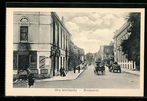 AK Kalisch, Blick in die Breslauerstrasse