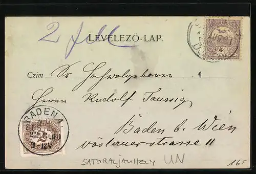 AK Satoraljauhely, Föutcza es Weckerleter