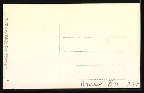 AK Haslach, Versammlung am Marktplatz, Gasthaus zur Stadt Linz