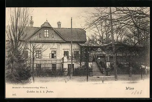 AK Wiener Prater, Restaurant Csàdra im k.k. Prater